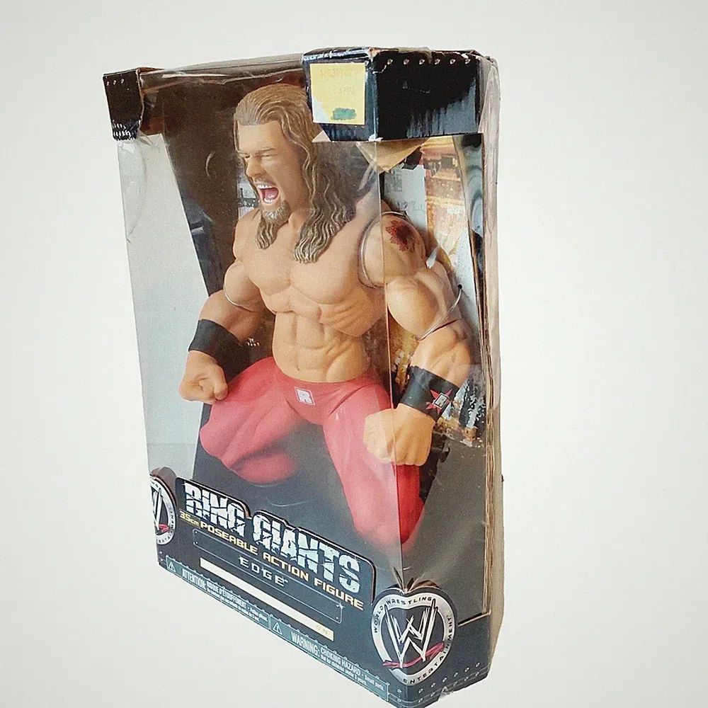 2006 JAKKS WWE RING GIANTS EDGE 14" POSEABLE ACTION FIGURE BOXED SEALED