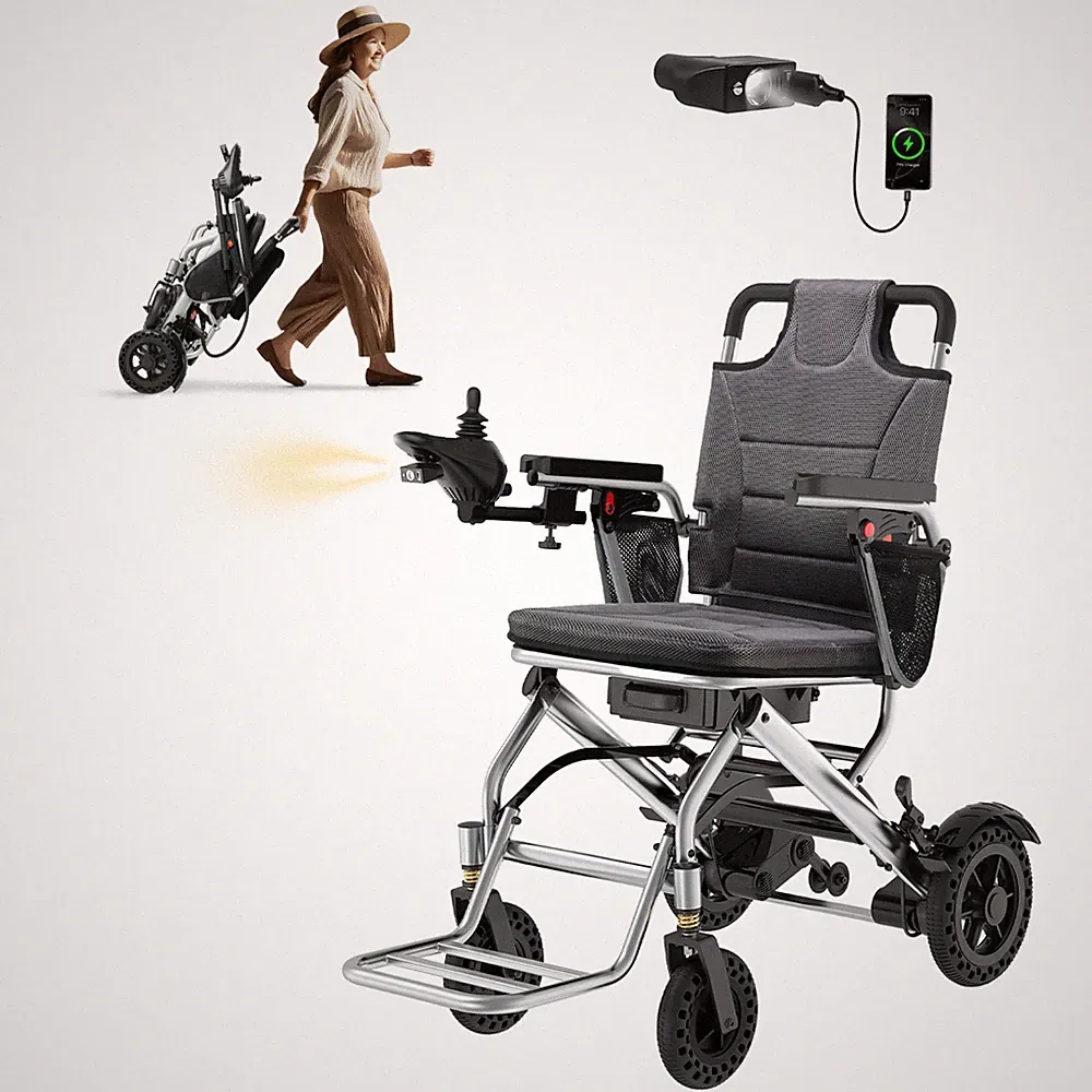 33 Lbs Lightweight Electric Wheelchair for Adults, Portable&Foldable, Clearance