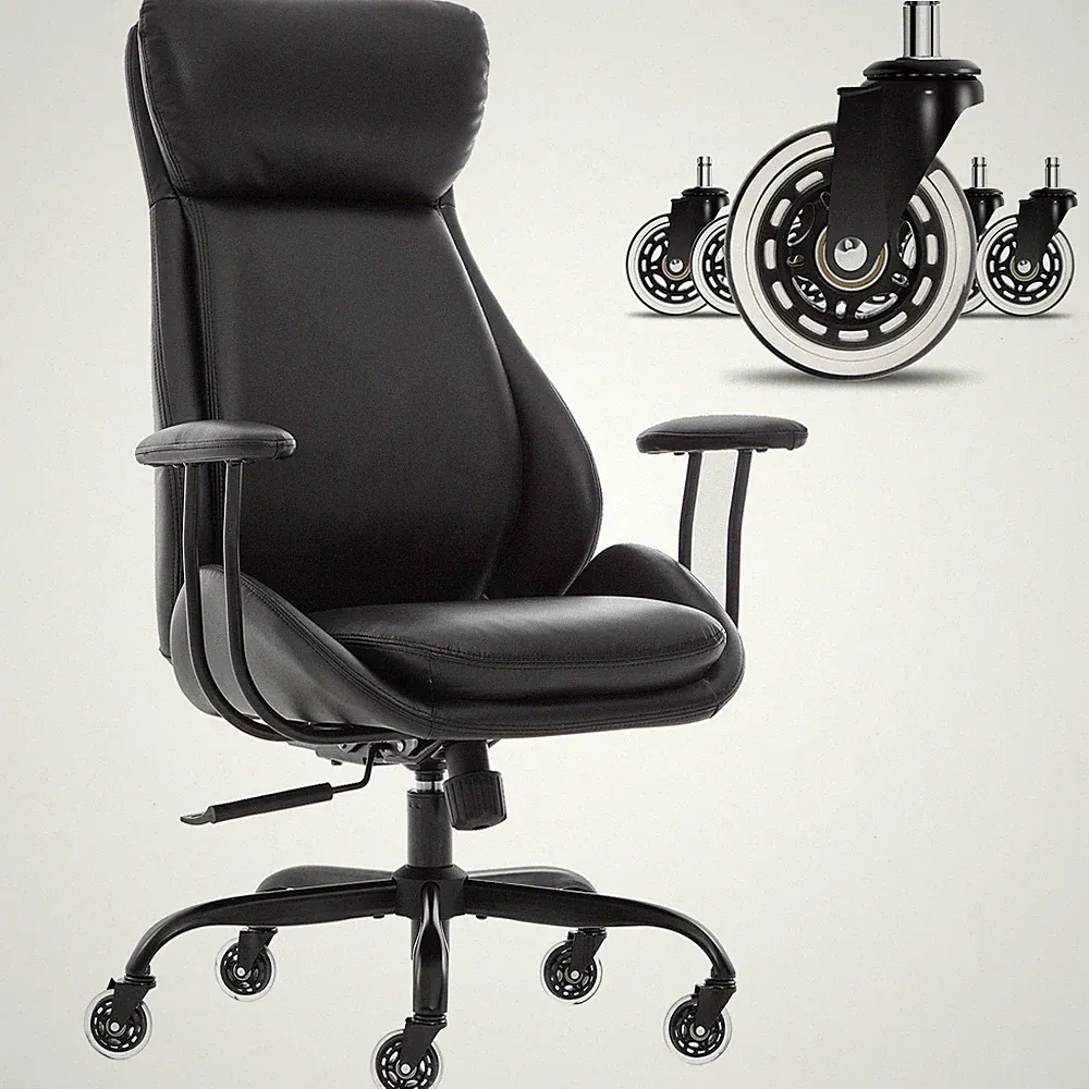 500lbs Ergonomic Computer Chair,with Lumbar Support ,Adjustable Height & Recline