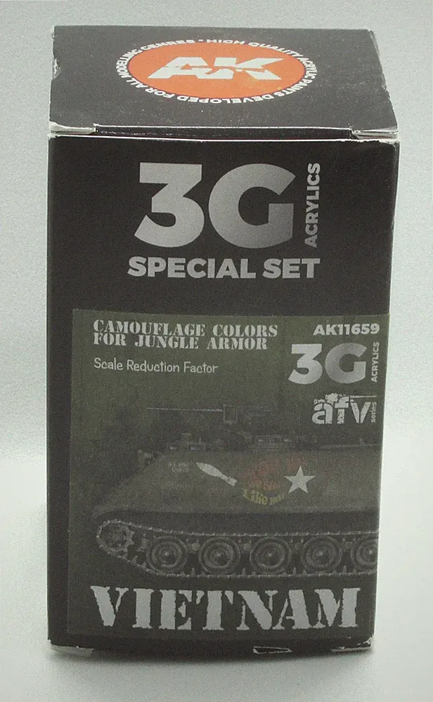AK Interactive AK11659 Vietnam Camouflage Colors for Jungle Armor (3G Set)