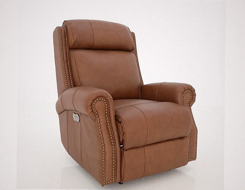 Barcalounger Blair Power Big and Tall Recliner - Dobbs Saddle Leather 9PH-3354