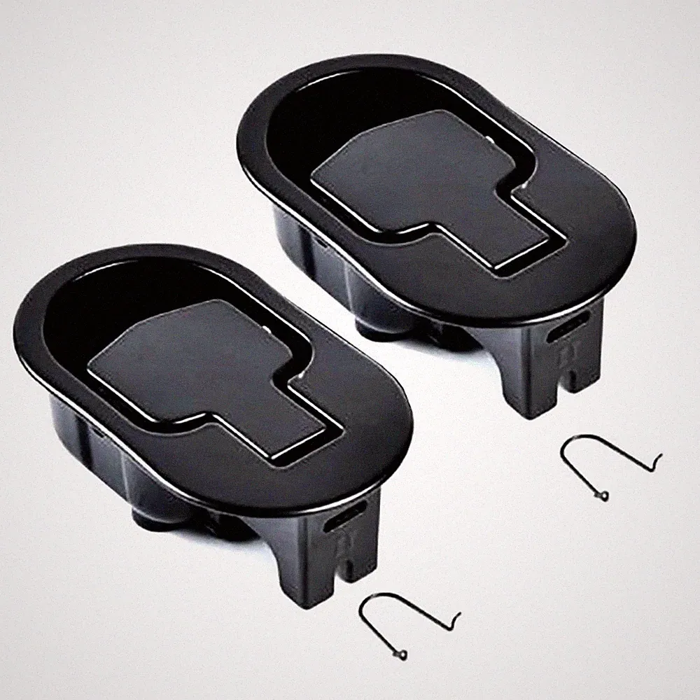 Bestdealing 2 Pack Metal Recliner 11.2 cm x 6.6 x 3.8 cm, Black