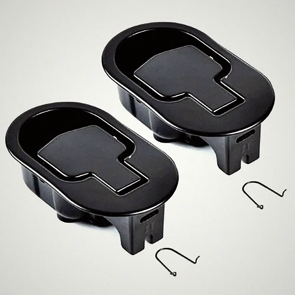 Bestdealing 2 Pack Metal Recliner 11.2 cm x 6.6 x 3.8 cm, Black
