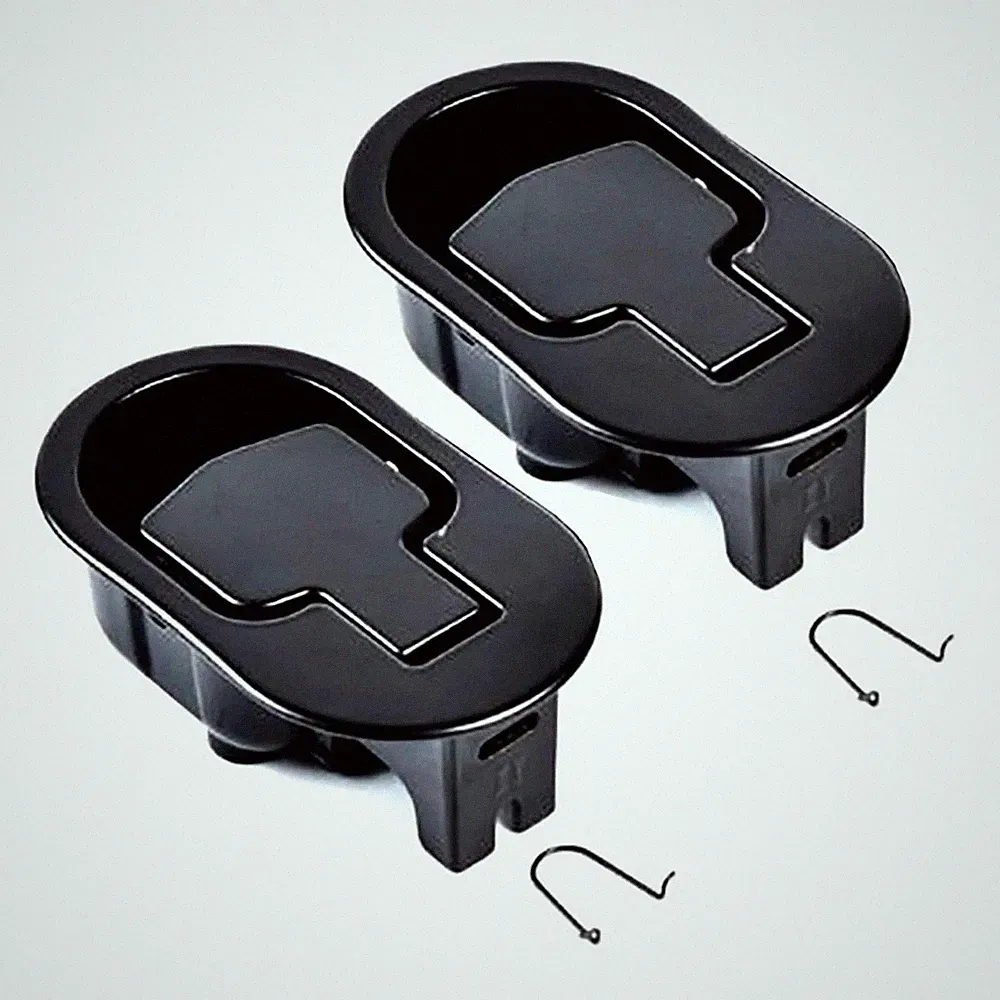 Bestdealing 2 Pack Metal Recliner 11.2 cm x 6.6 x 3.8 cm, Black