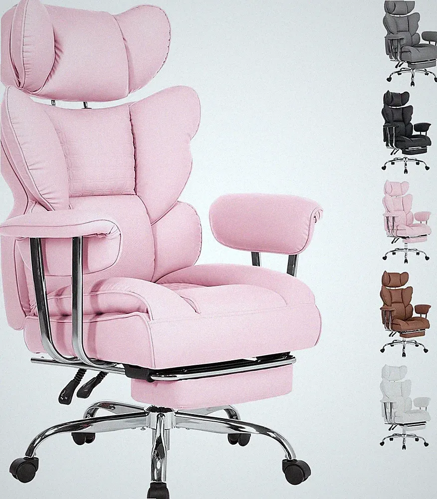 Big and Tall Office Chair 350 LBS, Scratch-Resistant PU Leather Executive Office