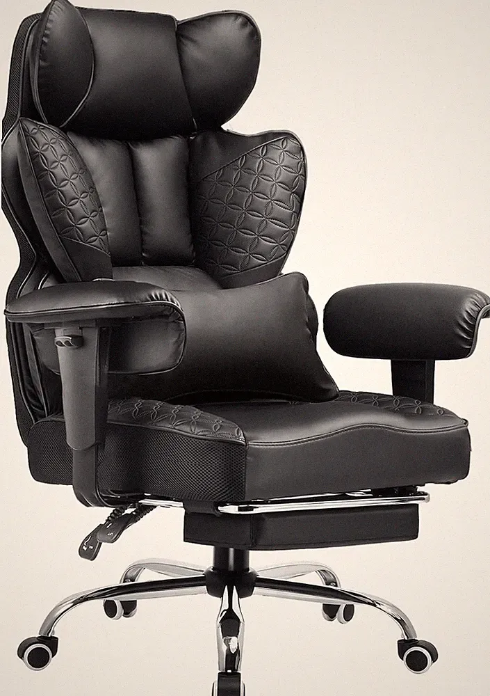 Big and Tall Office Chair Heavy Duty Wide Ergonomic Gaming Chair with Deluxe Emb