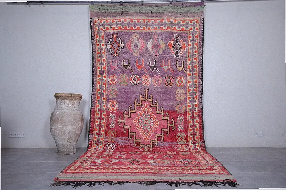 Boujaad Moroccan Rug - 6.3 x 13.9 ft | Oversized Artistic Design