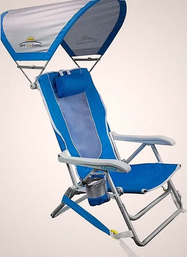 Canopy Beach Chair GCI Outdoor Blue