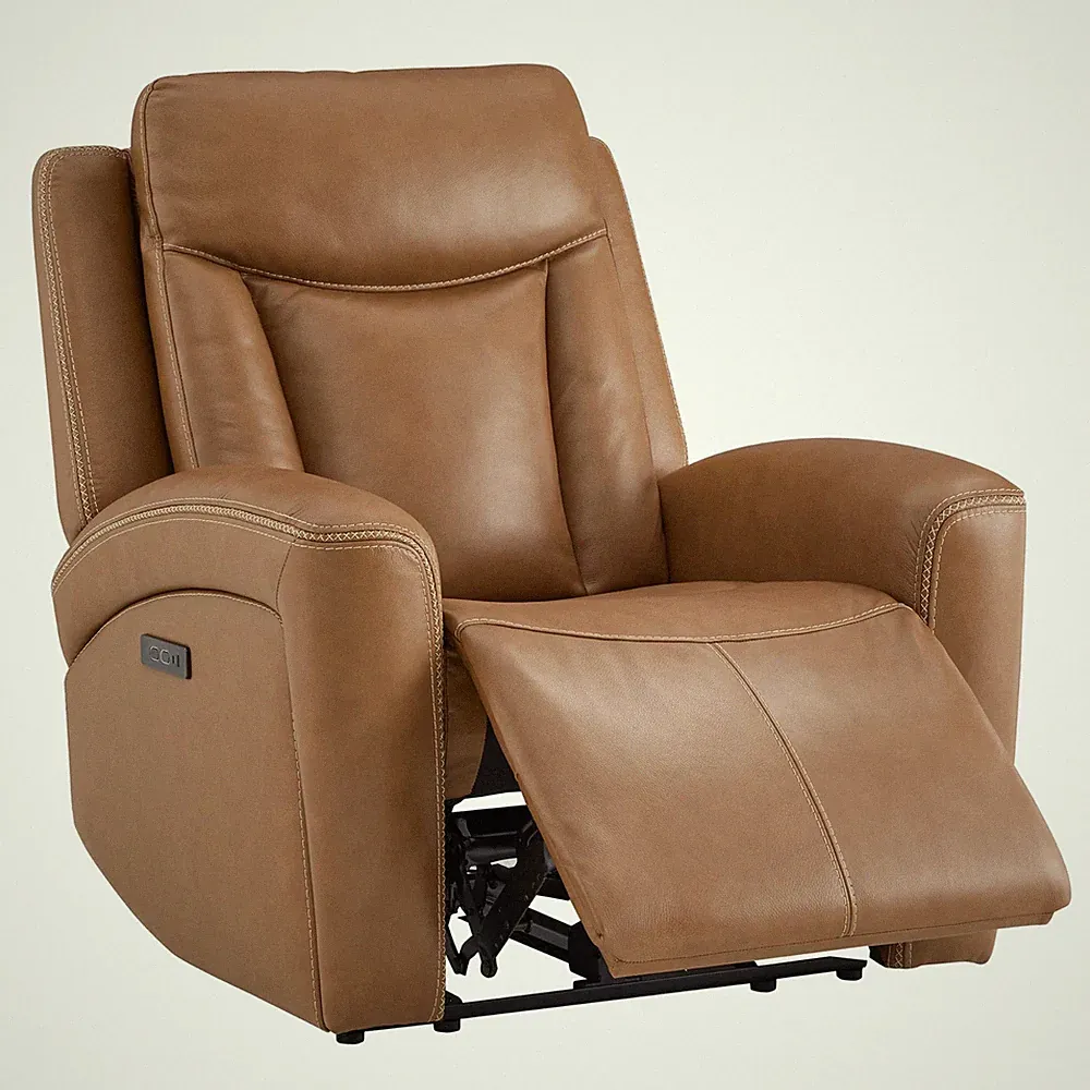 CHITA Genuine Leather Power Recliner Chair ZeroGravity Recliner w/Power Headrest