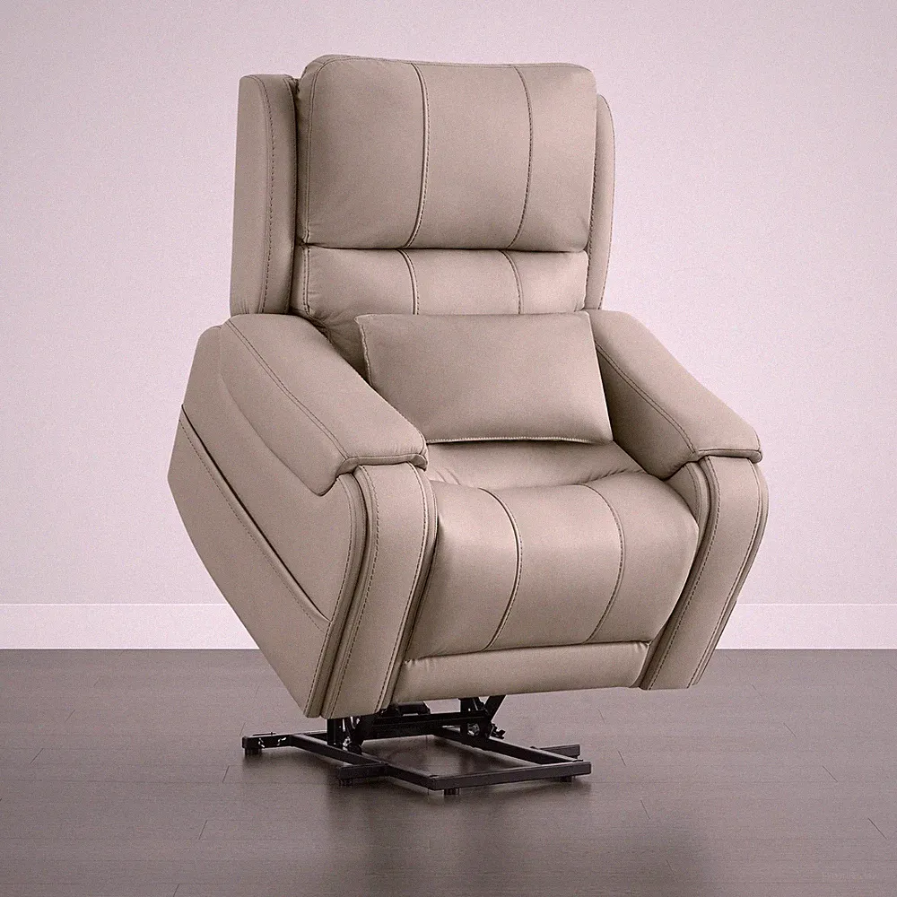 CHITA Power Lift Genuine Leather Recliner Chair for Elderly w/ Heat & Massage