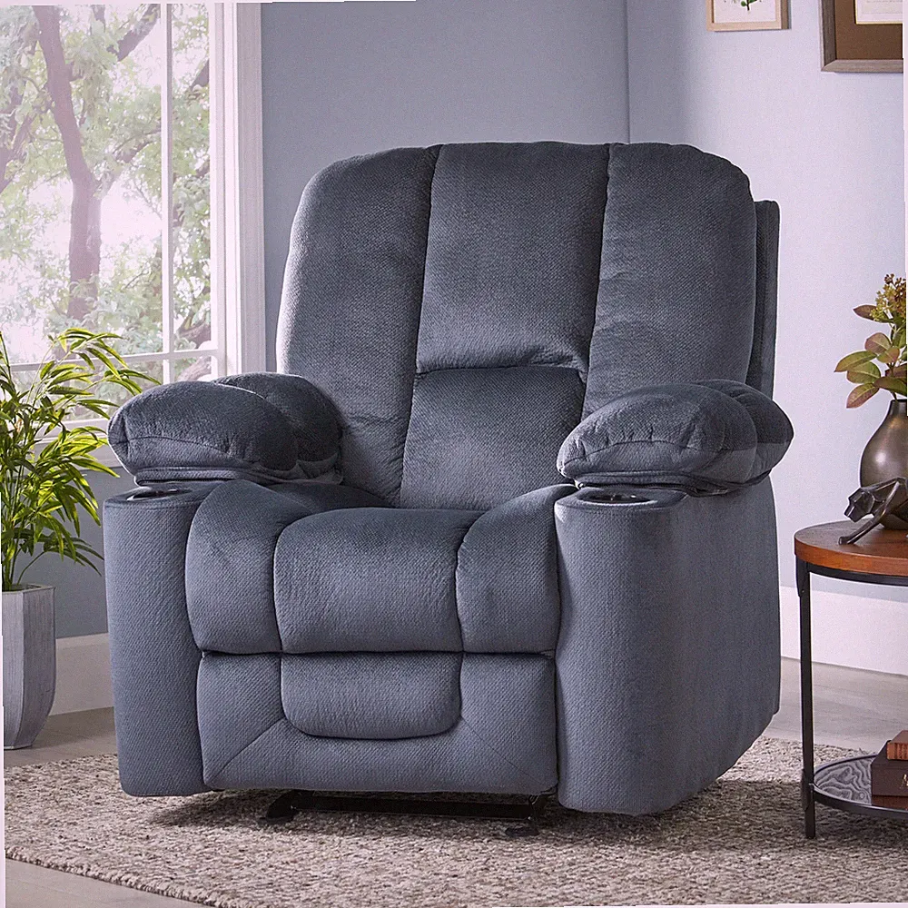 Christopher Knight Home Gannon Fabric Reclining Glider Club Chair