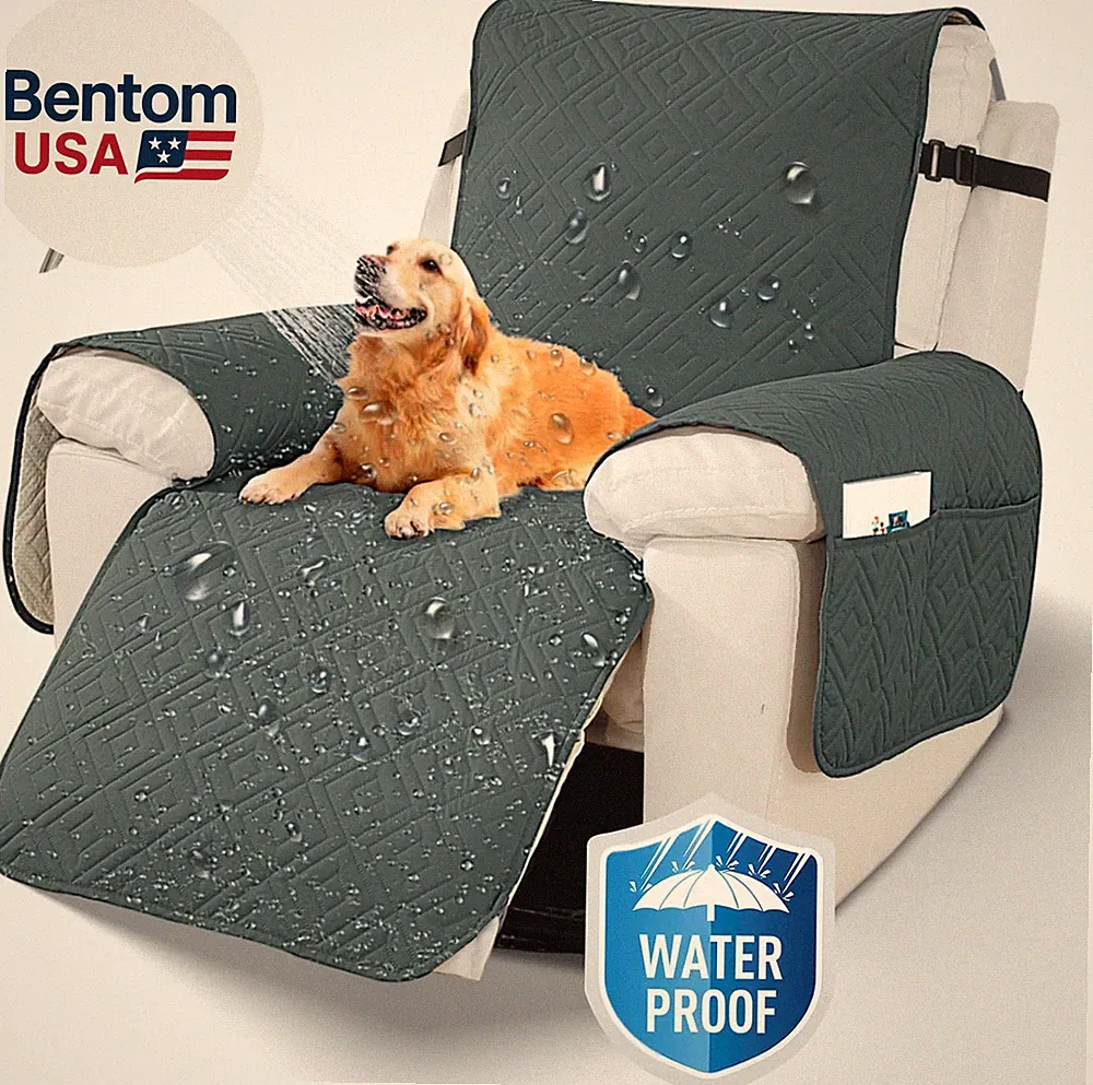 【Clearance】 100% Waterproof Recliner Cover, Non Slip Recliner Chair Cover with E