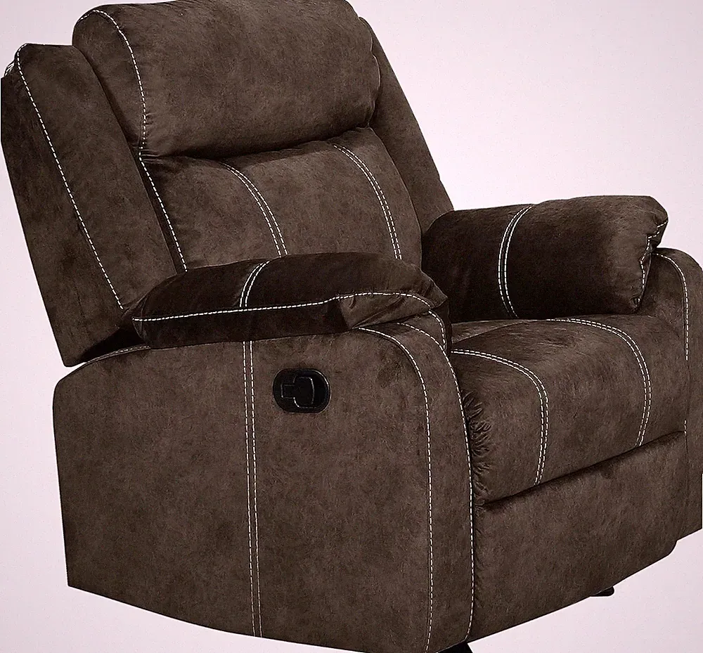 Comfortable Coffee Glider Recliner by