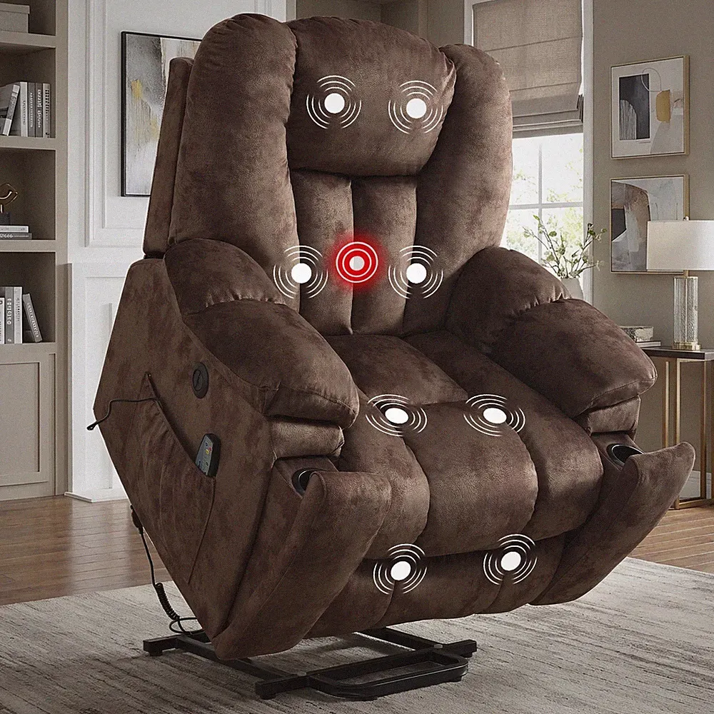 EBELLO Large Power Lift Recliner Chair with Massage & Heat,USB Ports for Elderly