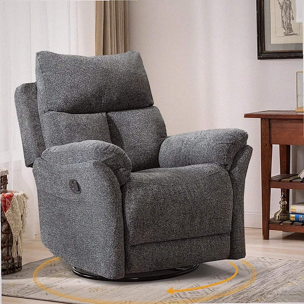 EBELLO Swivel Rocker Recliner Chair Nursery Manual Glider Rocking Recliner Chair