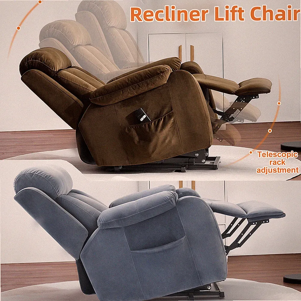 Elderly Electric Power Lift Recliner Comfy Armchair Leisure Sofa Remote Control