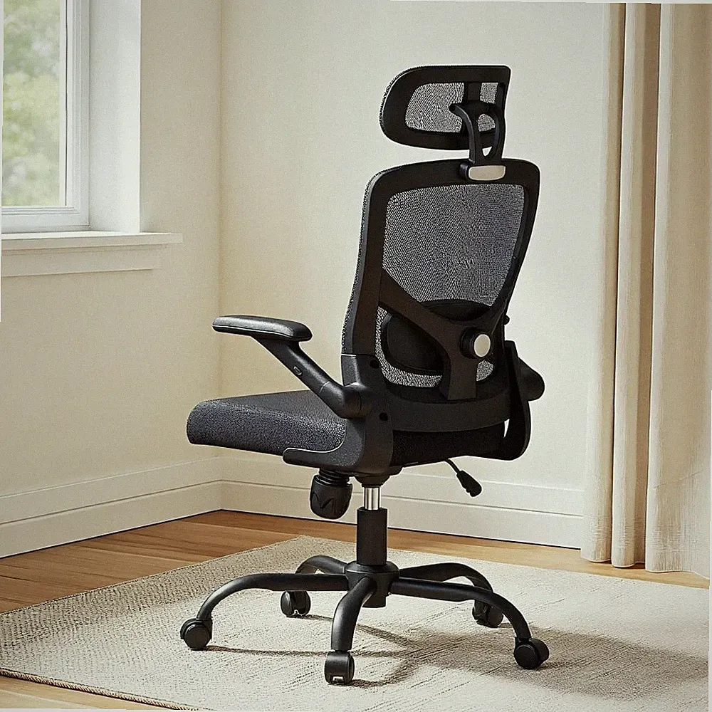 Ergonomic High Back Office Chair with Adjustable Lumbar Support & Headrest