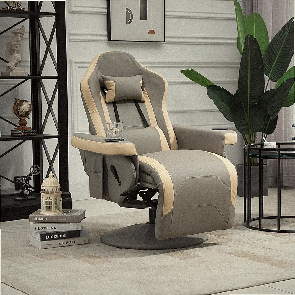 Faux Leather Manual Recliner