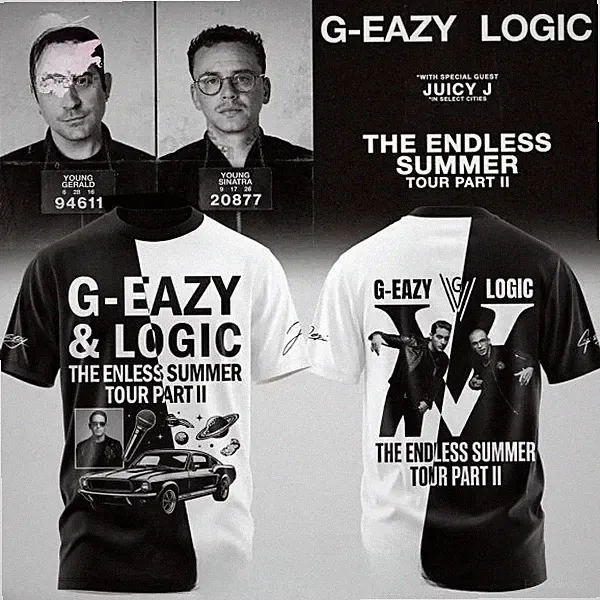 G-Eazy And Logic The Endless Summer Tour Part II 2026 Limited T-Shirt