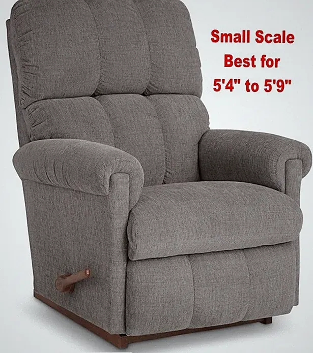 Gray La-Z-Boy Rocker Recliner Lazy Boy Grey Lazyboy Recliners Smaller Scale NEW