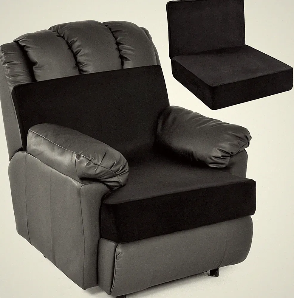 HOMBYS Foam Recliner Chair Cushions for Elderly, 4" Thick Chair Pads with Back S
