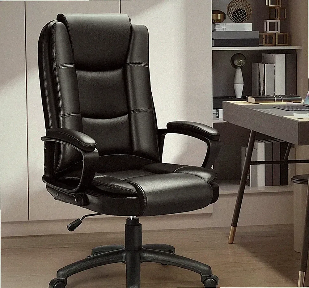 Home Office Chair, 400LBS Leather Adjustable Big and Tall Heavy Duty Design