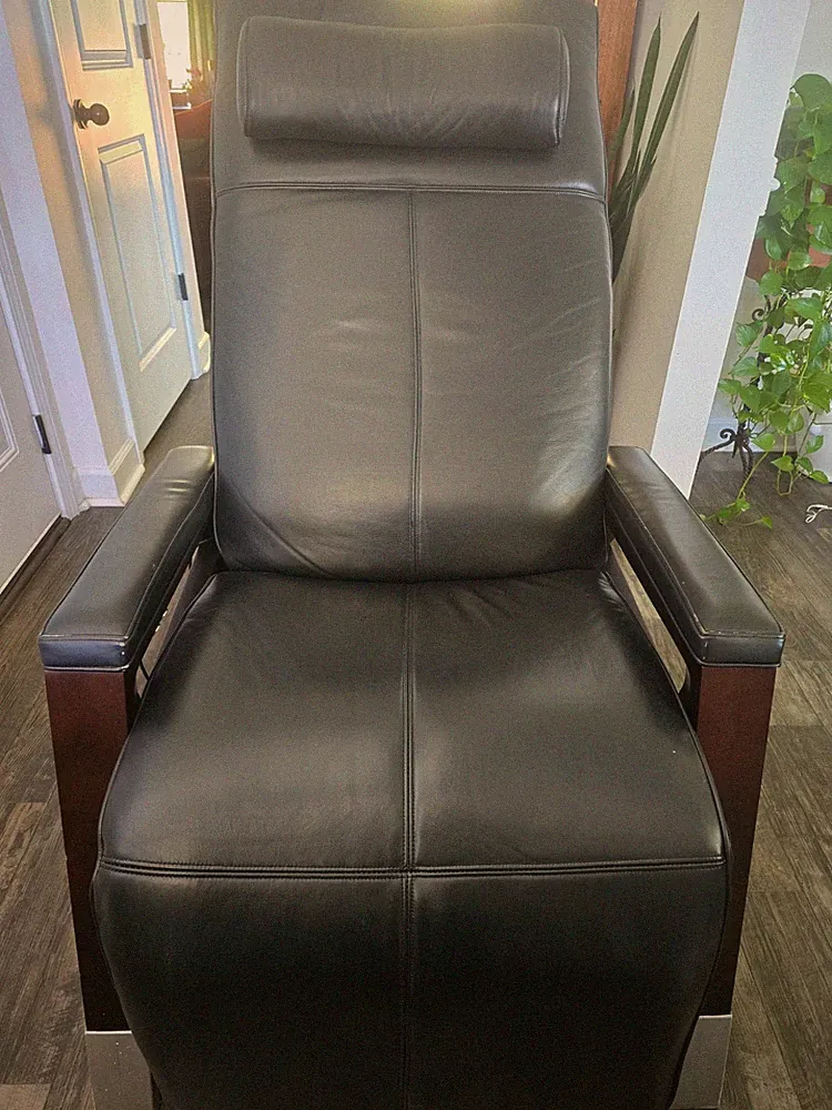 Human Touch Gravis ZG Zero-Gravity Leather Massage Chair, $6500 MSRP