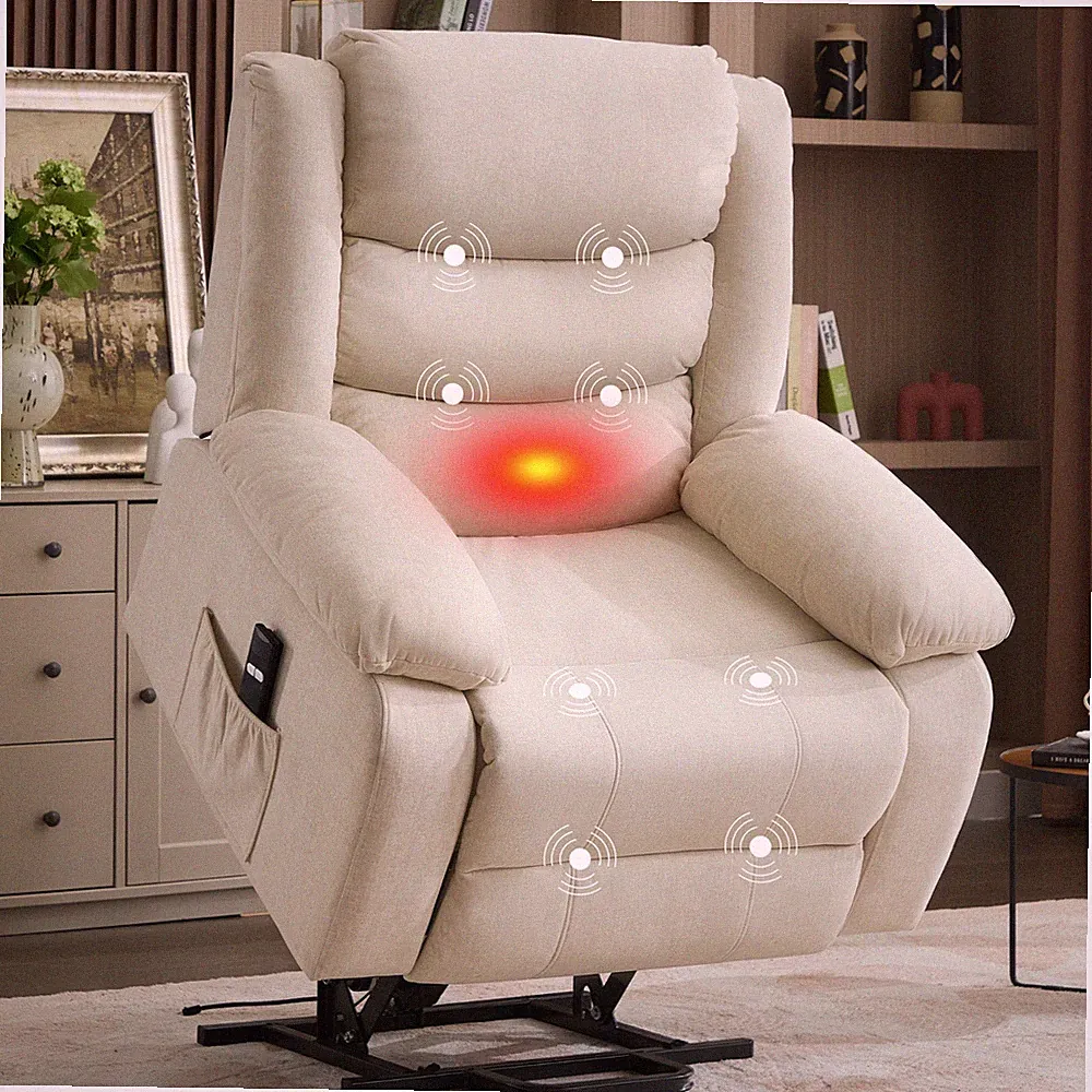 Korser Oversized Power Lift Recliner Chair for Elderly with Massage and Heat