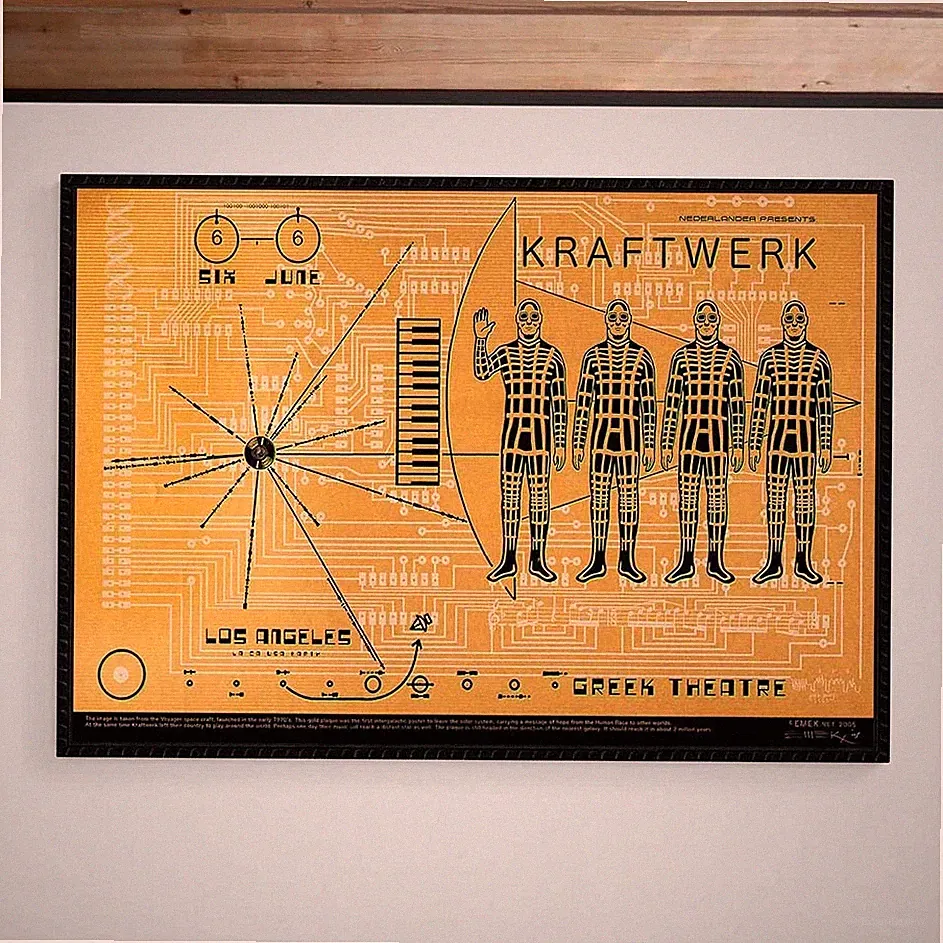 Kraftwerk Greek Theatre 2005 Netherlands Giclée Fine Art Poster Print
