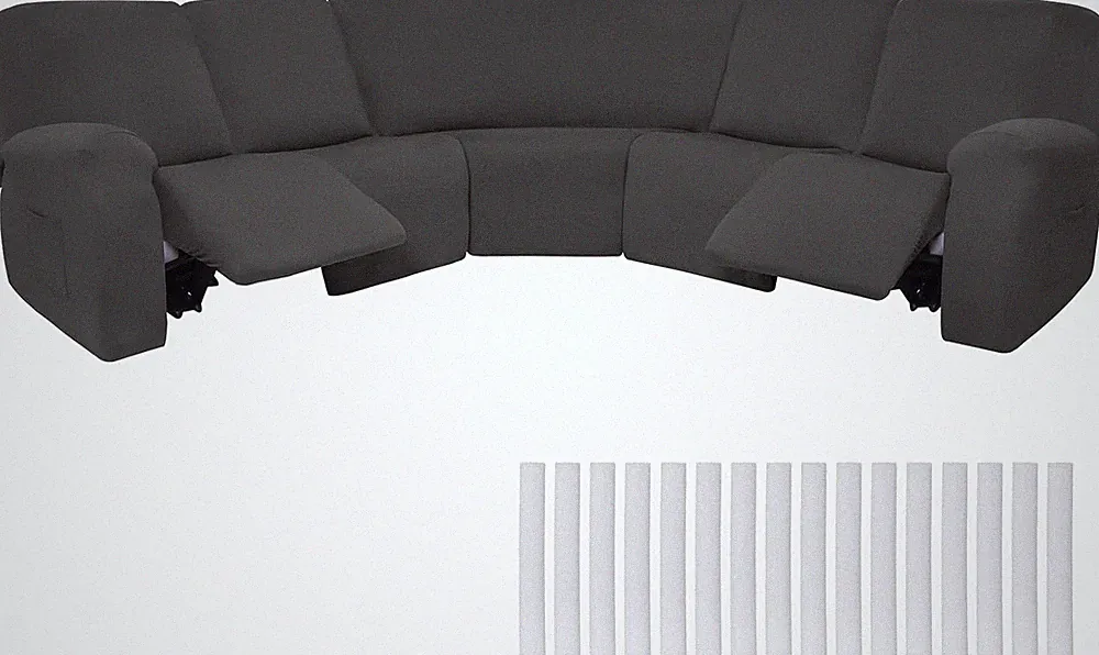 L Shape Sectal Recliner Sofa Covers 5 Seat Sectal Couch