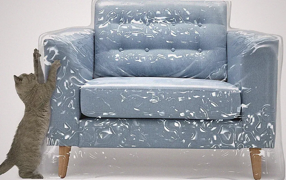 Large Clear Recliner Armchair Cover Protects From Cat Scratches Urine And Hair