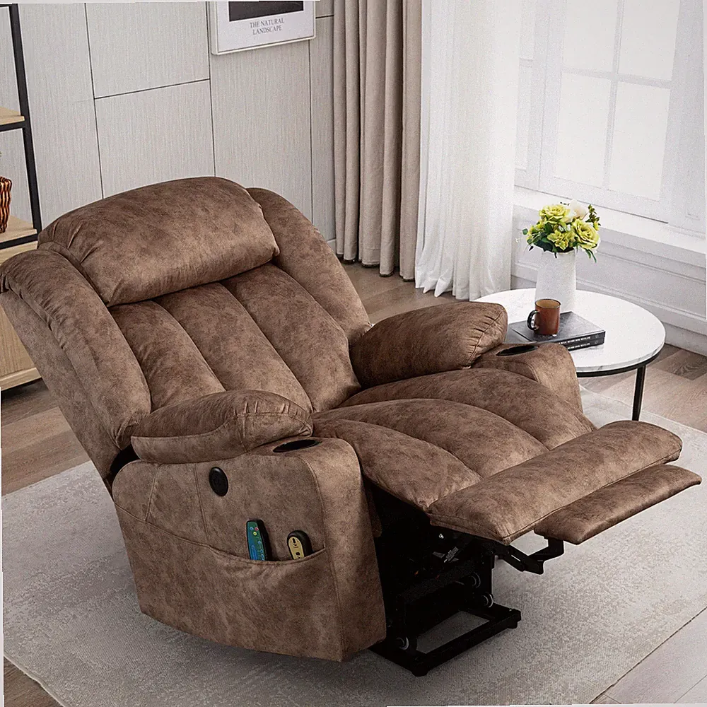 Large Electric Power Lift Recliner for Elderly Big Tall with Extended Footrest