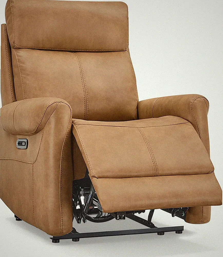 Leather Recliner Chair with USB Ports - Electric Wall Hugger for Home & RV