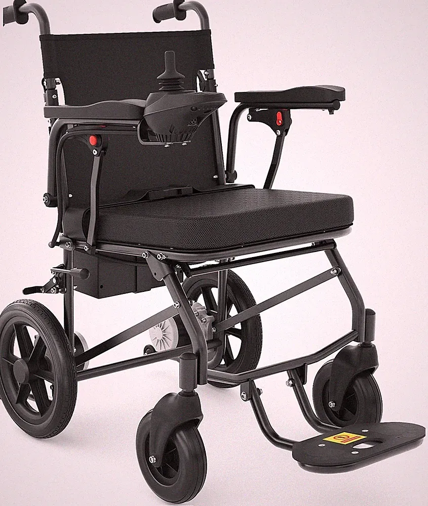 Lightweight Electric Wheelchair 500W Power Motor - Black - Tested Used Good