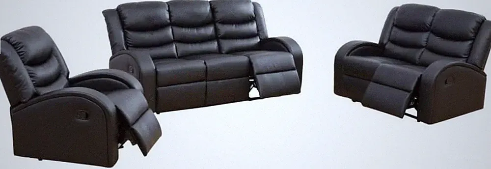 Luxury Oversized Faux Leather Recliner Sofa Chair for Living Room/Office