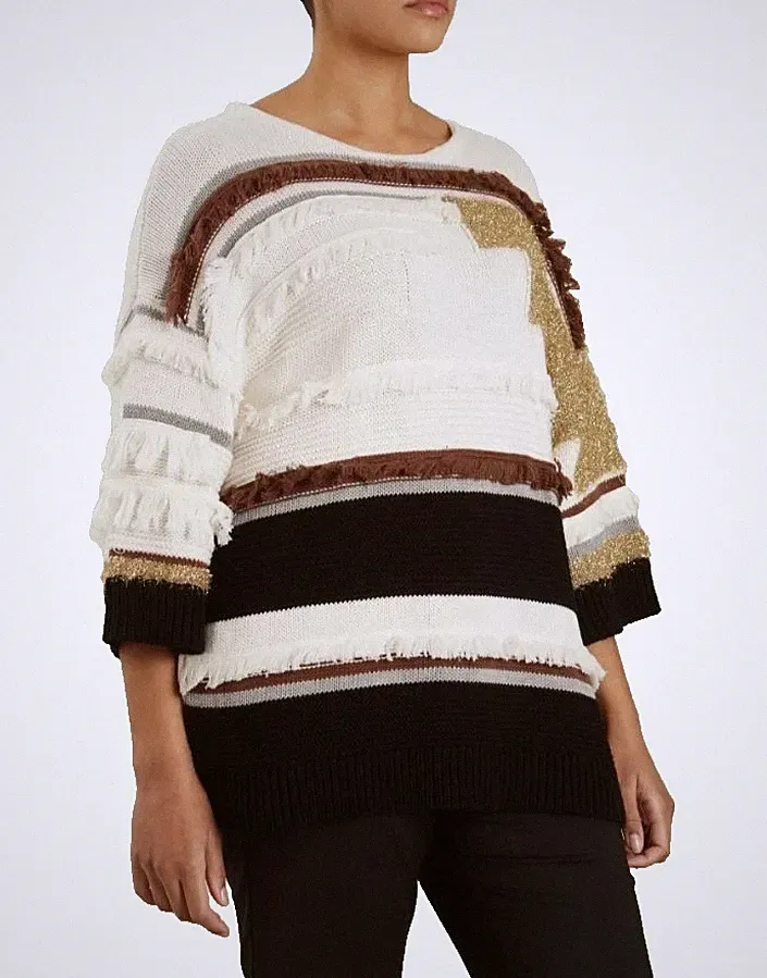 🌟MARINA RINALDI Plus Size COTTON Jersey MR L= IT56_DE48_ GB22_ FR52