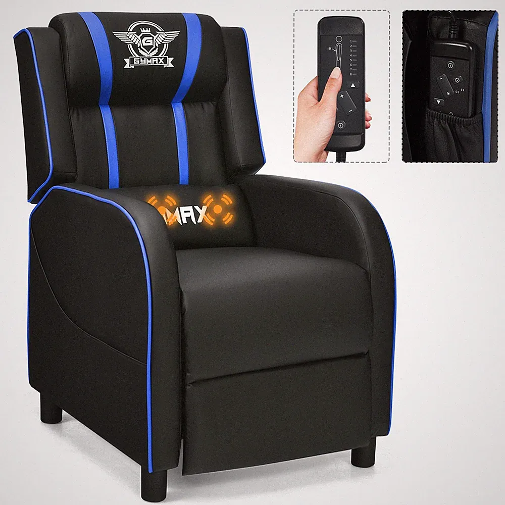 Massage Gaming Recliner Chair Racing Single Lounge Sofa Home Theater Seat