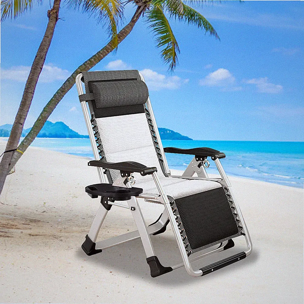 MOPHOTO Oversized Zero Gravity Chair Recliners Padded Folding Chair & Pillow Mat