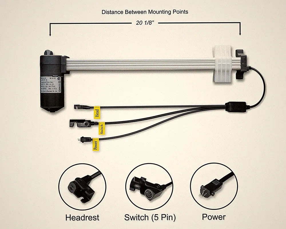 Mulin Electric - Motor Replacement Model ML18-003 Linear Actuator for Recliner