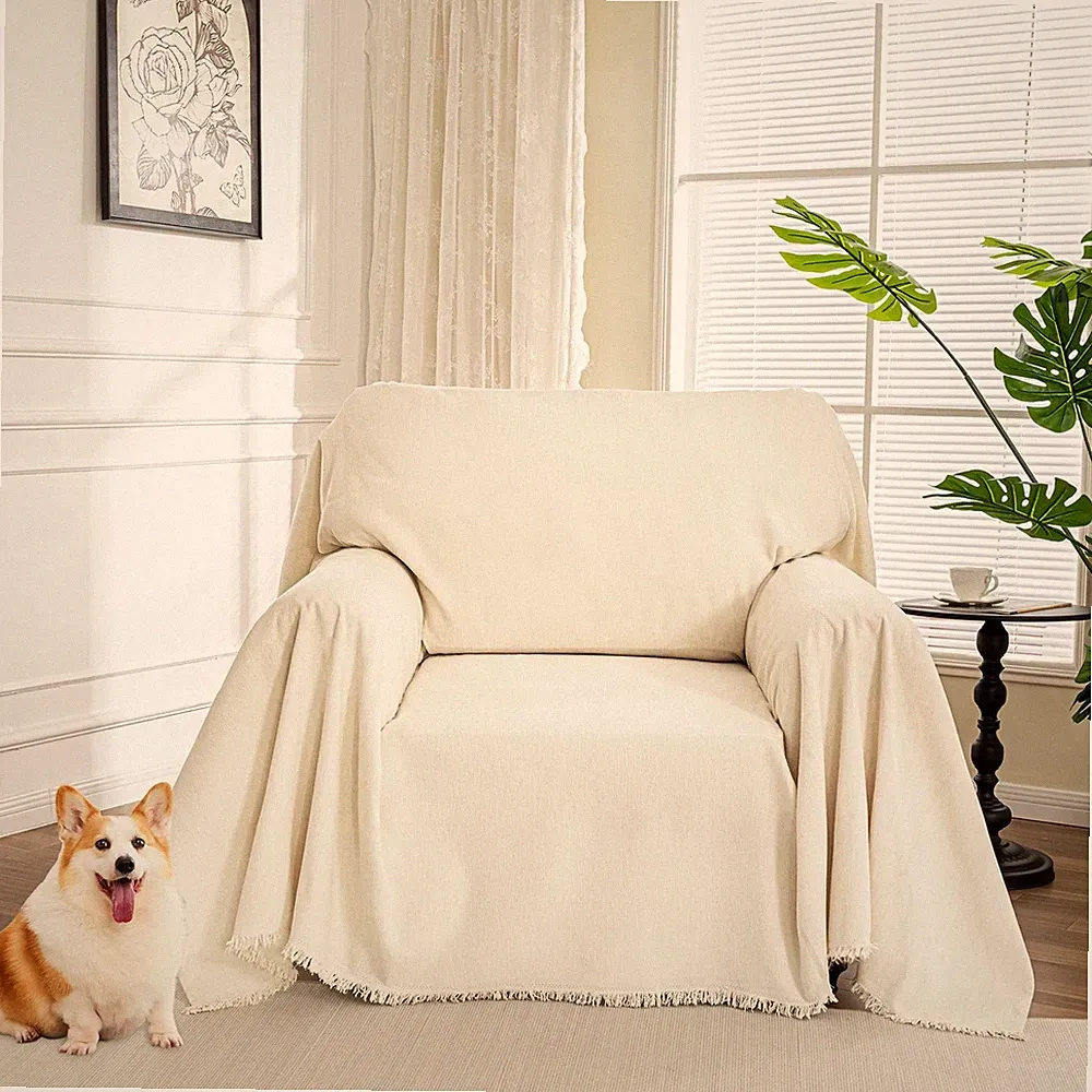 MYSKY HOME Oversized Chair Cover, Armchair Couch Cover for 1 Cushion, Washabl...