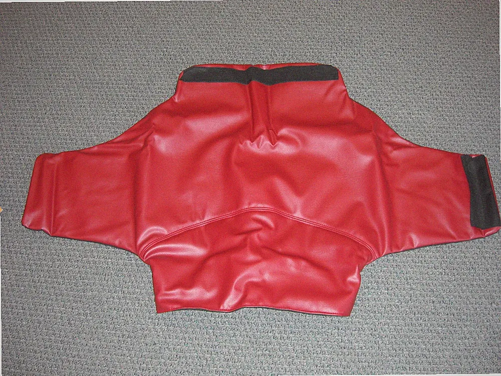 NEW in BOX HUMAN TOUCH Perfect Chair Red PVC Back Cover Only - NO CHAIR