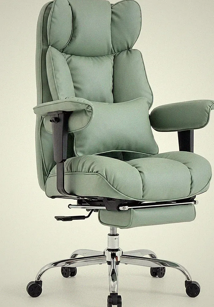 New Listing Big and Tall Office Chair 400Lbs - Heavy Duty Reclining Desk Chair with Footrest