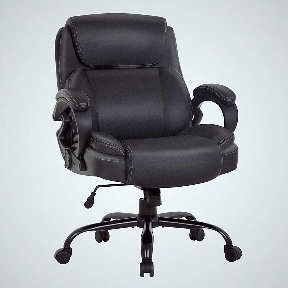 New Listing Big and Tall Office Chair 400lbs Wide Seat Ergonomic Desk Chair with Lumbar Arms