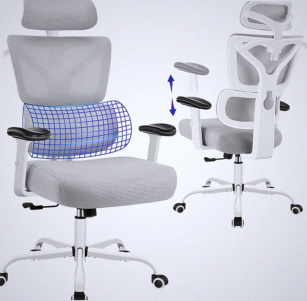 New Listing Ergonomic Office Chair, High Back Mesh Computer Chair with Comfortable Adaptive
