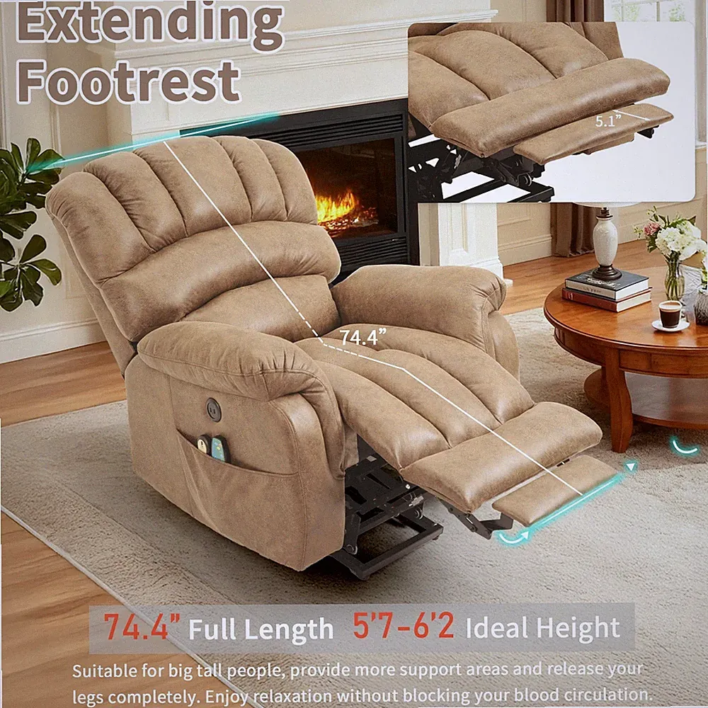 Oversize Power Lift Recliner Chair for Big Tall Electric Massage Reclining Chair