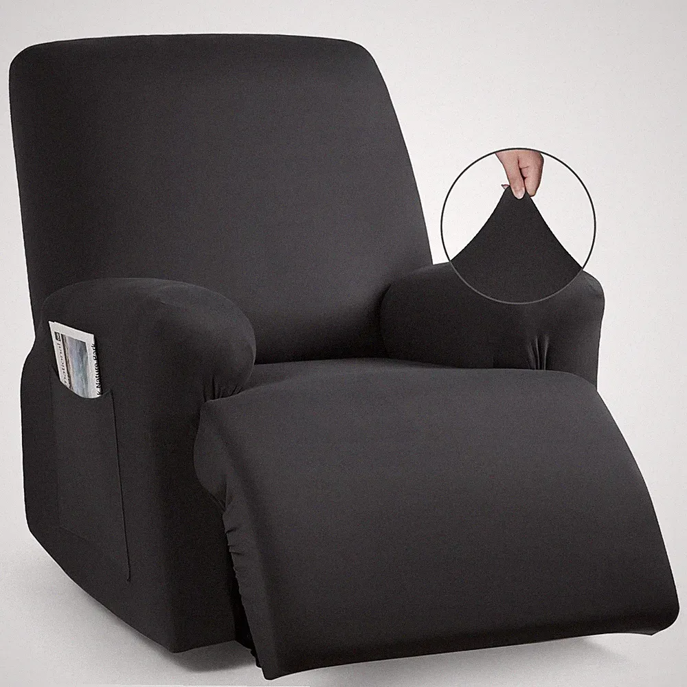 Oversized Recliner Chair Covers 4-Pieces, Stretch Recliner Cover for Large Re...