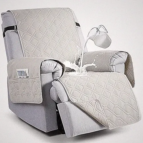 Oversized Waterproof Recliner Chair Covers, Large Recliner Cover Non-Slip Dog...