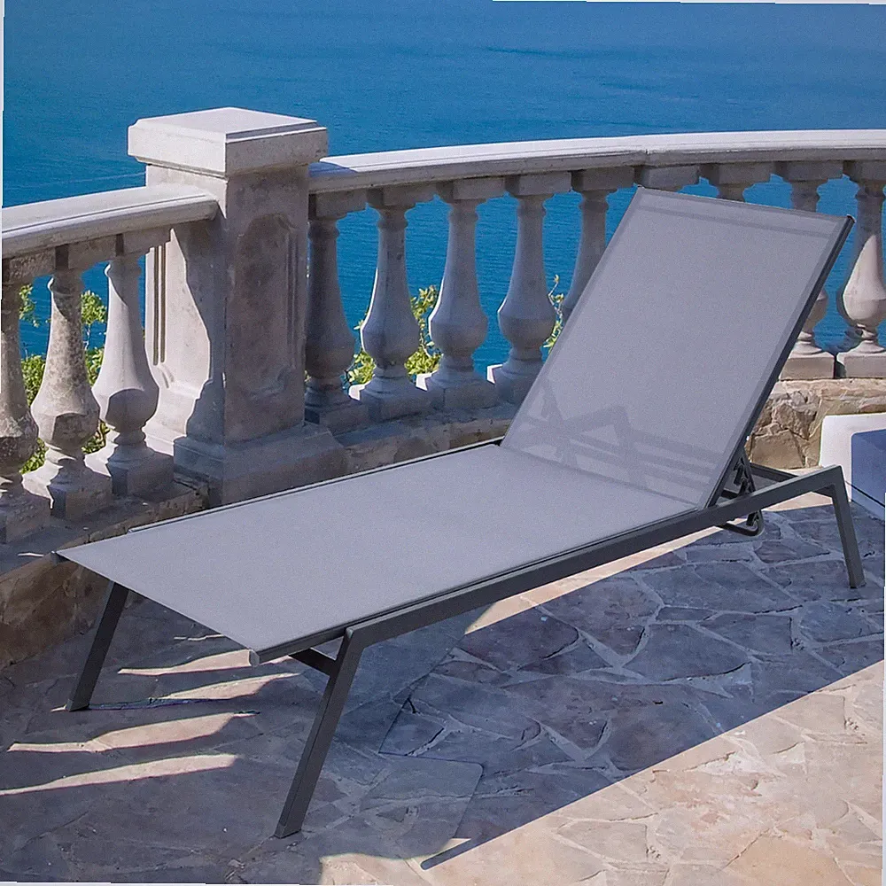 Patio 6-Position Adjustable Lounge Chair Outdoor Reclining Chair Poolside