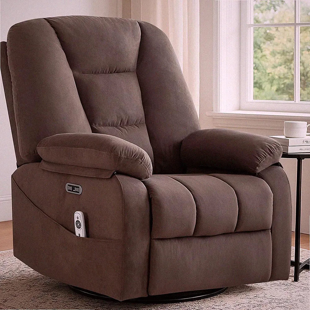 Power Swivel Rocker Recliner Chair for Adults,Rocking Recliners Chairs with Mass