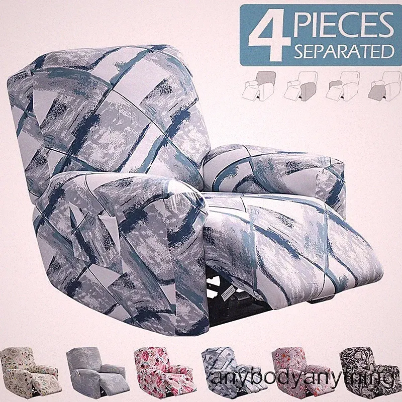 Printed Recliner Cover Slipcover for Living Room Protector Armchair Cover 1 Seat